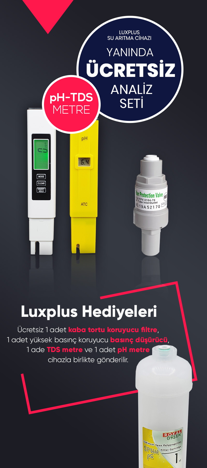 Royal Green Luxplus Su Arıtma Cihazı Hediyeleri