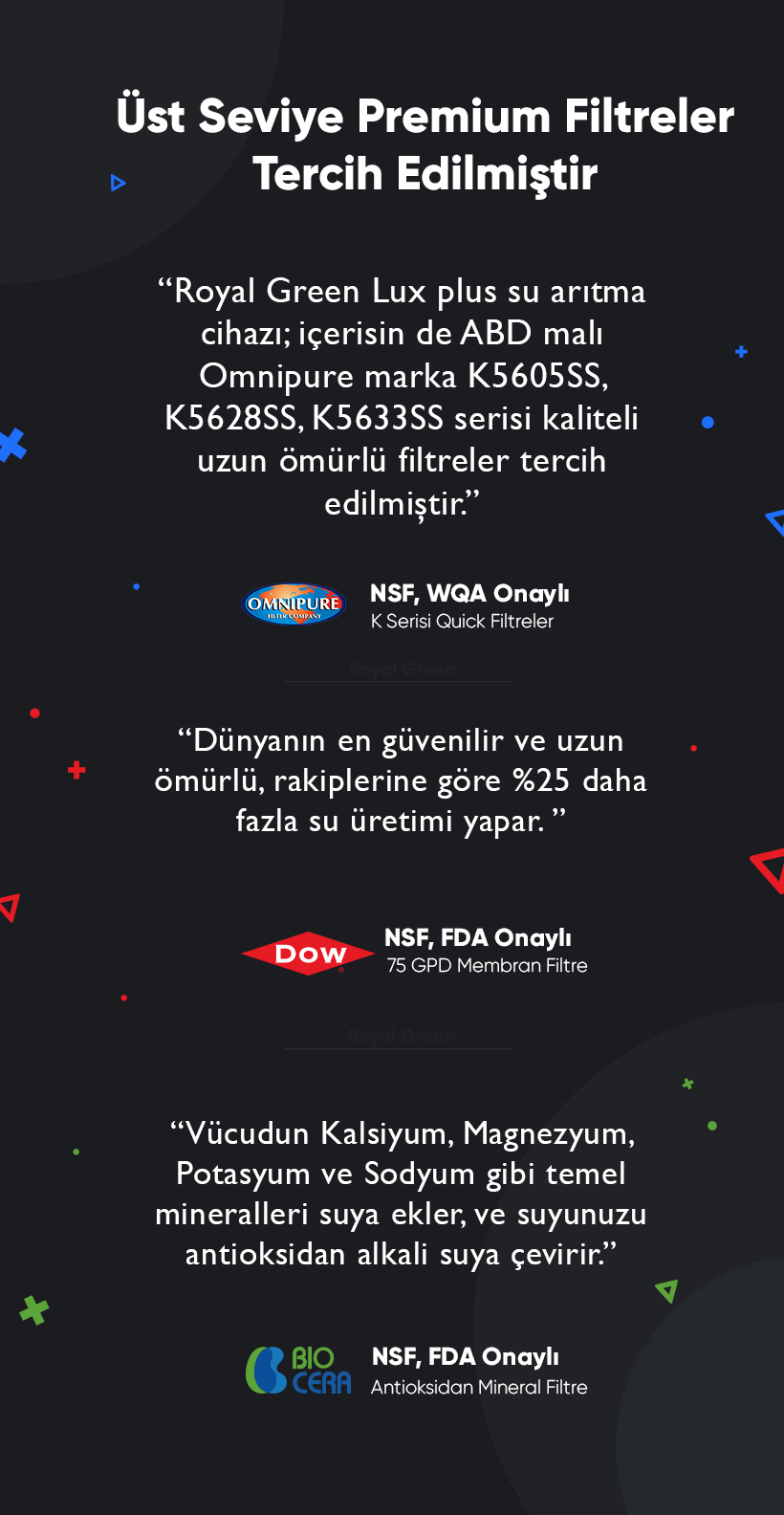 Luxplus su Arıtma Cihazı Filtre Markaları