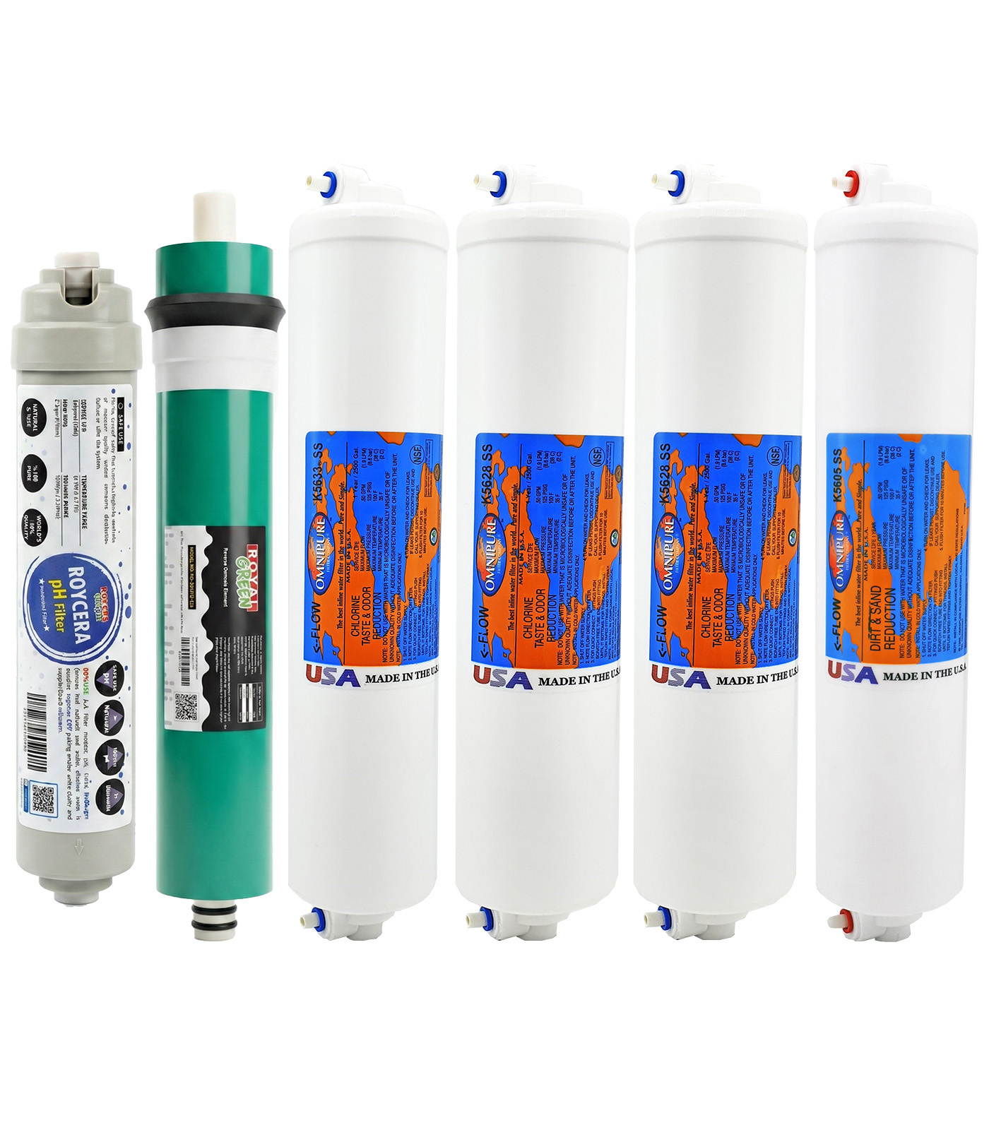 Omnipure 6lı Filtre Seti Royal Green Membranlı Omnipure 6lı Filtre Seti Royal Green Membranlı