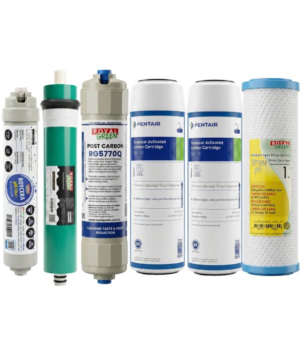 Pentair 6'lı Filtre Seti Housing Tipi Royal Green Membranlı