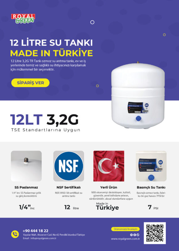 12 Litre 3,2 Galon TR Tank Broşürü