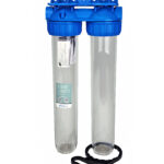 Atlas İkili 20” Housing Master Duplex Plus 3P AFO SX TS – Şeffaf Su Filtresi Kabı