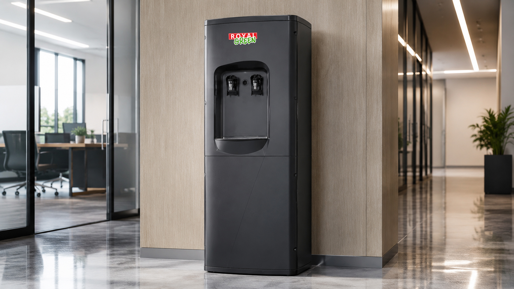 Royal Green RO48 Arıtmalı Su Sebili Midi modern ofis mutfağında